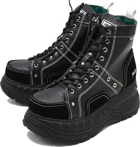 ヨースケ公式キズ補修液付 YOSUKE 厚底スニーカー メンズ ハイカット 歩きやすい 8cm 台形 厚底ソール