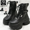 ヨースケ公式キズ補修液付 YOSUKE 厚底スニーカー レディース レースアップブーツ 歩きやすい 9.0cm 安定感のあるトラックソール 軽量