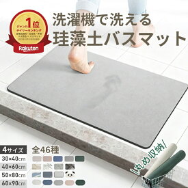 ＼15％OFFクーポン お買い物マラソン限定／【一部即納】珪藻土バスマット バスマット速乾 洗える バスマット 珪藻土 柔らか 珪藻土マット ソフト 冷たくない 割れない ノンアスベスト 速乾大きいサイズ 速乾 大判 珪藻土マット ソフト 足拭き お風呂 ソフト