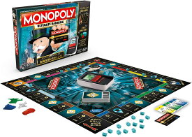 【送料無料】【新品】MONOPOLYモノポリー アルティメイト バンキング　単4×3本使用（別売り）Hasbroハズブロ　テーブルゲーム　B6677　プレイヤー人数2～4人