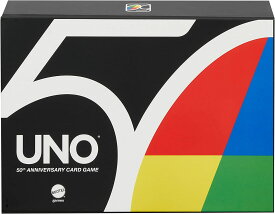 【新品】ウノ 50周年プレミアムエディション マテルMattel GXJ94 限定カード ワイルド50/50カード、記念ゴールドコイン入