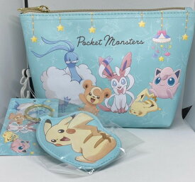 【送料無料】チャーム付きポーチ　ポケットモンスターA　サイズ：20×14×6センチ　SHOBIDO