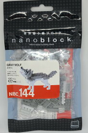 【送料無料】ナノブロック オオカミ NBC-144【130ピース】【代金引換不可】【郵便】GRAY WOLF