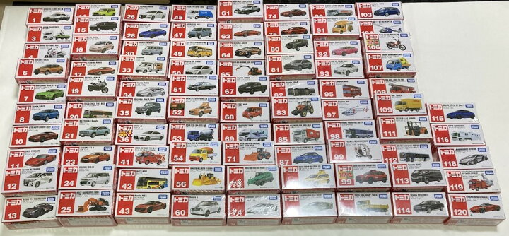 楽天市場】【福袋】【玩具】トミカ赤箱ミニカー85個セット ※種類はお  