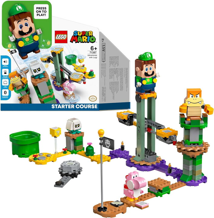 楽天市場】【送料無料】LEGOレゴ スーパーマリオ ルイージとぼうけんの 
