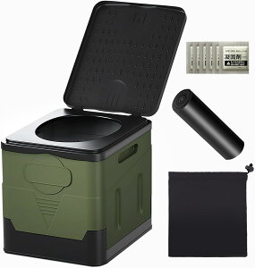 【凝固剤付き】簡易トイレ 折り畳み 排泄処理袋 凝固剤 12回分セット 防災 携帯 椅子式 非常用トイレ キャンプ アウトドア 車載 防災 災害 折りたたみ 簡易トイレセット 防災グッズ 災害用ト