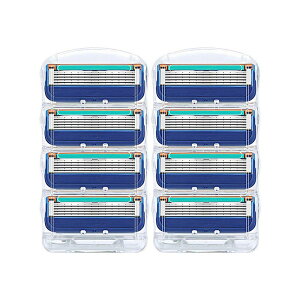 ジレット 替刃 パワー 高性能 5枚刃 フュージョン5+1に対応 替え刃 カミソリ 替刃互換品 8個入り 互換品 髭剃り カミソリ 剃刀 低刺激(互換品)高性能 パワー 送料無料 フュージョン5+1 替刃