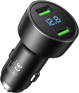 ԍڏ[d J[`[W[ PSEF 4.8A 2USB|[g USB Type-C P[ut dv 12V/24VԑΉ X}z}[d iPhone iPad Samsung GalaxyȂƑΉ (ubN)