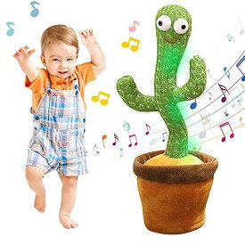 Bonistasia子供用おもちゃ,踊るサボテン,映画おもちゃ,サボテン おもちゃ 動く,イースター 飾り, 歌うサボテン,Dancing cactus toy,サボテン おもちゃ、ルミナスサボテンぬいぐるみ、歌と踊りを録音できます、初期の教育玩具として最適です、120曲の英語の歌が付属しています