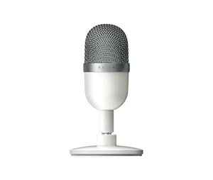 Razer Seiren Mini �R���f���T�[�}�C�N ���R���p�N�g�݌v �Q�[�~���O�}�C�N USB �}�C�N �z�M�p �P��w���� �N���A�T�E���h Mercury White