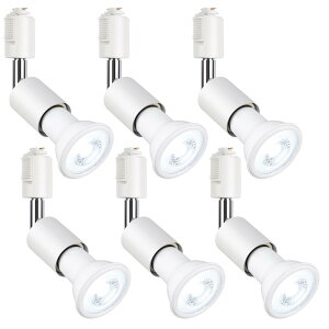 szbritelight �X�|�b�g���C�g e26 �_�N�g���[�����C�g 40W�` �d���t�� �_�N�g���[���p�Ɩ���� ���C�e�B���O���[�� �Ɩ� PAR20 ���t���^ �����v�t LED�d���{���Z�b�g (�z���C�g, �����F 6�Z�b�g)