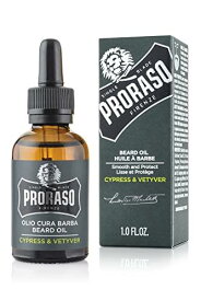 PRORASO (ポロラーソ) ビアードオイル サイプレス&ベチバー 髭用オイル アフターシェーブ トリートメント スタイリング イタリア製 30mL