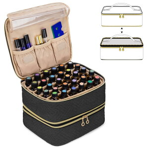 Luxja �A���}�P�[�X 60�{�p(5ml-30ml) �����P�[�X �G�b�Z���V�����I�C�����[ �A���}�����^�� �u���b�N