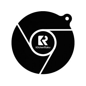 KR KITCHENRAKU ihマット ihクッキングヒーターマット 滑り止め ストーブ傷防止保護 焼け焦げ防止 電磁調理器用 シリコンマット 断熱パッド 水洗い可 汚れ防止 (24cm-1枚, ブラック)