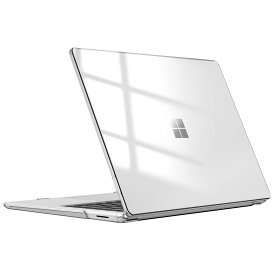 Fintie for Microsoft Surface Laptop 5 2022 / Laptop 4 2021 / Laptop 3 2019 ケース 保護ケース メタルキーボード搭載 13.5インチ PC 薄型 軽量 耐衝撃性 傷防止 排熱口設計 透明 おしゃれ (モデル番号1951/1868) (クリア)