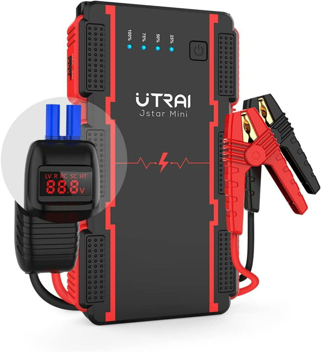 楽天市場】UTRAI ジャンプ スターター 12V車用 瞬間最大出力2000A 7.5L 