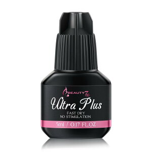 Beauty7 Ultra Plus グルー 超強力・超速乾タイプ まつげエクステ用グルー 5ml 半永久まつげ 乾燥時間3〜4秒 最大持続力4週 セルフ まつげエクステ まつ毛エクステ 低刺激 無刺激 無臭 速乾 長持ち