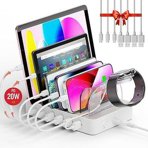 Unitek 2024 USB PD[dXe[V 6|[g PD20W*2+USB A*4 [dX^h 60W PSEF؍ 6䓯[d 1.5A/2.4A/3A X}[gIC Ή Android/iPhone/iPad/airpods/kindle/^ubg/PSP/bvgbv d