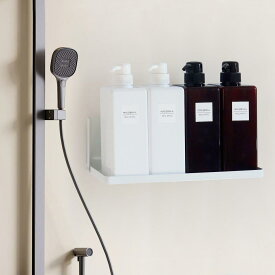 SAIKEYO バスルーム ラック マグネット浴室用ラック 30 x 10 x 10cm ホワイト 大容量 バスルーム (1個)