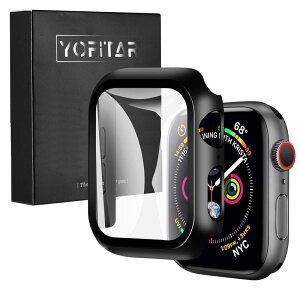 YOFITAR Apple Watch p P[X series6/SE/5/4 44mm Ab vEHb`یJo[ KXtB ̌^ PCf Sʕی ^ ȒP ϏՌ ߗ wh~ h~ ubN