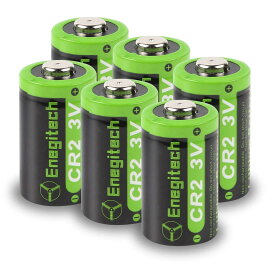 Enegitech CR2 電池 3V カメラ用リチウムパック電池 非充電式 懐中電灯、ゴルフ距離計、 スイッチボットのボット/指ロボット、 デジタルカメラ、 ビデオカメラ、 トーチ用 PTC保護付きのバッテリー (CR2 6個)
