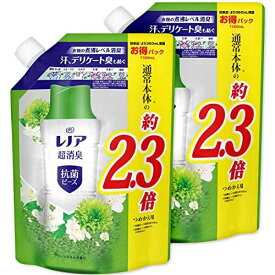 【まとめ買い】 レノア 超消臭 抗菌ビーズ グリーンミスト 詰め替え 特大 1,120mL × 2個