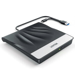Unitek OtCD/DVDhCu USB 3.0/Type C|[gt |[^uhCu ǂݍ݁E yWindows 11/10/8/7EMac Pro/AirEMacBookELinuxȂǂɑΉz ^  y RpNg É đh~ 