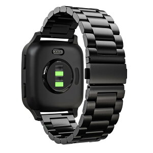 Garmin Venu SQ �x���g ATiC Garmin Venu/ForeAthlete 158 / ForeAthlete 55 / ForeAthlete 245 / ForeAthlete645 / vivoactive3 / Vivomove3 / fenix 6S/5S/5S plus �����p�o���h 20mm �X�e�����X�� �r�W�l�X�o���h �戵�ȒP Black