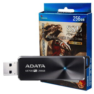 ADATA SSD ptH[}X 256GB nCXs[h USB tbVhCu UE700 Pro őǍxF360MB/b PS4 [J [mF ubN AUE700PRO256GSSDP