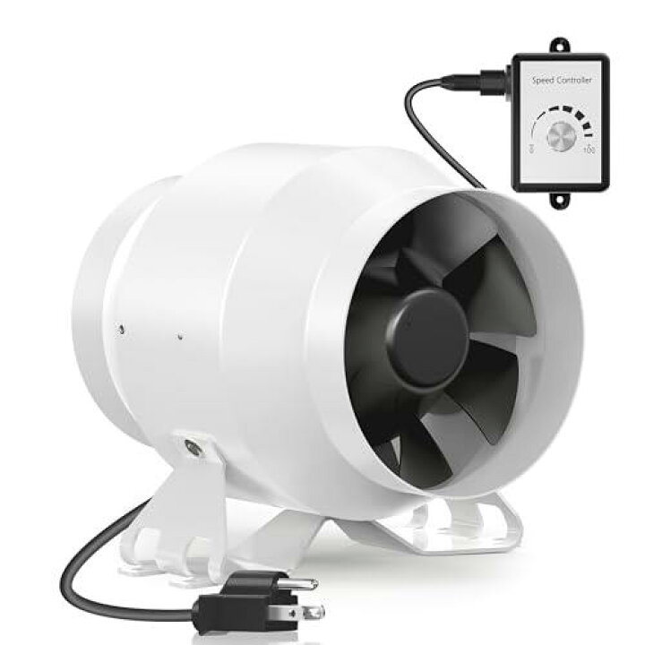 楽天市場】Hon＆Guan ダクトファン 100mm 強力 無段階調速可能 金属 