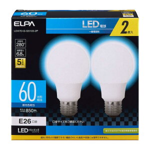 �G���p (ELPA) LED�d��A�`�L�z�� E26 �����F���� �����p 2�� LDA7D-G-G5103-2P