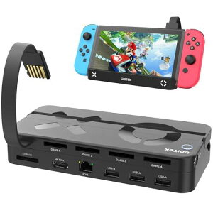 Unitek 2024N 10-in-1 Switch@\J[h[_[؂ւ switchhbN yNintendo SwitchSwitch OLEDΉz ؂ւ4 [1 [dȂerɉf yLANEHDMIϊETV[hEe[u[hEU