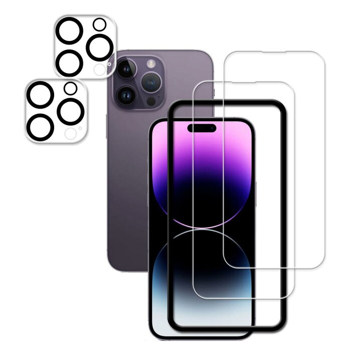楽天市場】2+2 枚セット ガイド枠付き HKKAIS 日本製硝子採用 iPhone14 