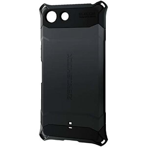 �G���R�� Xperia Ace �P�[�X ZERO SHOCK �ϏՌ� [�������̏Ռ�����{�̂��Ռ��z���\��] �X�g���b�v�z�[���t�� Made for XPERIA �u���b�N PD-XACEZEROBK