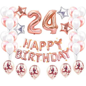 24 aD  80CMu24vo[ gݍ킹 uHAPPY BIRTHDAYvoi[ nbs[ o[Xf[ [YS[h n[gD ᕗD ̕D a fR[V 48 ([Y