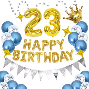 23 aD  o[ gݍ킹 uHAPPY BIRTHDAYvoi[ nbs[ o[Xf[ o[ S[h ᕗD ̕D a fR[V 炫畗D p[eB[