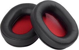 交換用イヤーパッドCompatible With Audio Technica WS660BT ATH-WS660BT ワイヤレスオーバーイヤーヘッドフォン - プロテインコーテックスイヤーマフクッション（レッド）