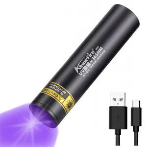 Alonefire SV57 ^ 3W O ubNCgg365nm C^USB[d AjTLXCg Ebh  UV LED Cg |[^u }l[ ybgAo ނ z Ӓ L^ ^p dr t