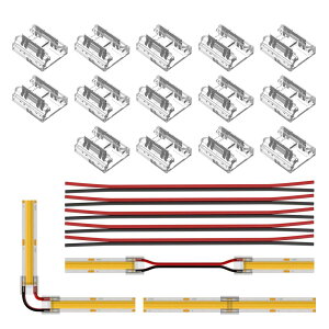 BTF-LIGHTING 2PIN RlN^[ FCOB COB 8mm RlN^[ 14ȃRlN^[ 15cm 20AWGR[hP[u FCOB FOB LEDe[vCgp̓ȃ~hJo[RlN^[ csv e[vCg܂
