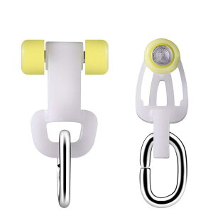 RHINOCATS 後入れランナー カーテンランナー 後入れ ロー ラー径5.5mm 静音 軽量型 角型とC型対応 溝幅6-8mm対応 50個入り