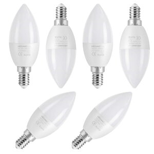 DiCUNO LED�d�� E12���� �V�����f���A 5W 40W���M�d������ 450LM �����F 5000K �����F Ra98+ AC100V-240V �񒲌� 6�Z�b�g