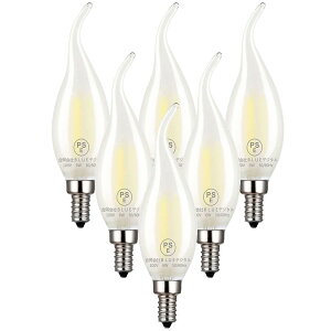 ZYYRSS VfAd LED 6W E12 GW\d [\N^ 60W` 720lm Ód 4000K F KX̍ގ Ή VfA XC^ ȃGl PSEF؍ς 6 (E12, 