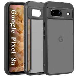 ZXZone for Google Pixel 8a ケース 半透明 マット感ケース 耐衝撃 画面保護 レンズ保護 米軍MIL規格 滑り止め 指紋防止 ストラップホール付き ワイヤレス充電対応 スマホケース グーグルピクセル8a