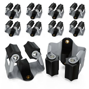 laofeei モッ プホルダー ほうきホルダー 10個セット 壁掛けモッ プハンガー ロー ラーフック トイレ収納 清掃用具ツール収納 傘立て 耐荷重5KG