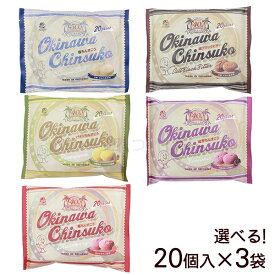 選べる！ちんすこう 20個入×3袋 【送料無料】 ｜ 沖縄お土産 お菓子 ナンポー ちゃたんの塩 ちんすこう