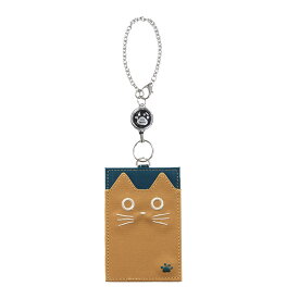 パスケース パスポーチ 定期入れ リール付き 猫 かわいい ねこ 猫の日 プレゼント グッズ 雑貨 ポーチ かばん メンズ 通勤 通学 おしゃれ 社員証 子供 高校生 中学生 女の子 icカード 2枚 icカード入れたまま レディース キャラクター ノアファミリー ねこの日 2025