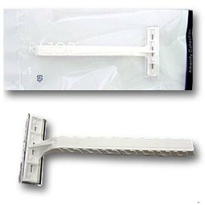 【ホテルアメニティ】クリアシリーズ カミソリ ドルコ2枚刃(1セット2000本入) 1本当り28.44円税込