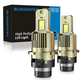 BLUESEATEC d4s led ヘッドライト 爆光 d4r ledバルブ led化 純正交換 車検対応 6500K 16000lm 12V/24V 35W 明るい9054LEDチップ ファン付き キャンセラー内蔵 角度調整不要 加工不要 配線レス 暗区なし2個セット