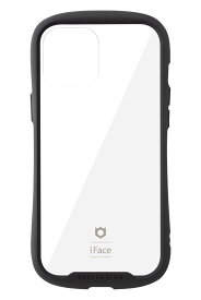 iFace Reflection iPhone 12 Pro Max ケース クリア 強化ガラス (ブラック)【アイフォン12promax アイフェイス 透明 耐衝撃 米国MIL規格取得 ストラップホール付き】