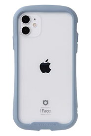 iFace Reflection iPhone 11 ケース クリア 強化ガラス (ペールブルー)【アイフォン11 カバー アイフェイス 透明 耐衝撃 米国MIL規格取得 ストラップホール付き】